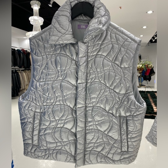 ERL Other - ERL
Silver Woven Puffer Vest